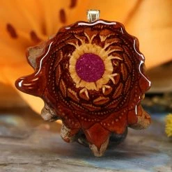 TEP Crushed Sugilite (Glows) Pendants