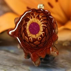 TEP Crushed Sugilite (Glows) Pendants