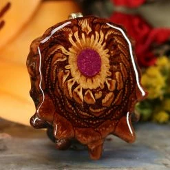 TEP Pendants Crushed Sugilite (Glows) 7 TEP Pendants Crushed Sugilite (Glows)