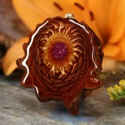 TEP Crushed Sugilite (Glows) Pendants