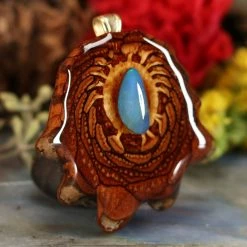 TEP Australian Blue Opal Pendants