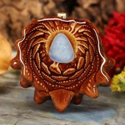 TEP Australian Blue Opal Pendants