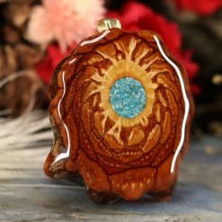 TEP Pendants Crushed Turquoise (Glows)