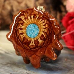 TEP Pendants Crushed Turquoise (Glows)