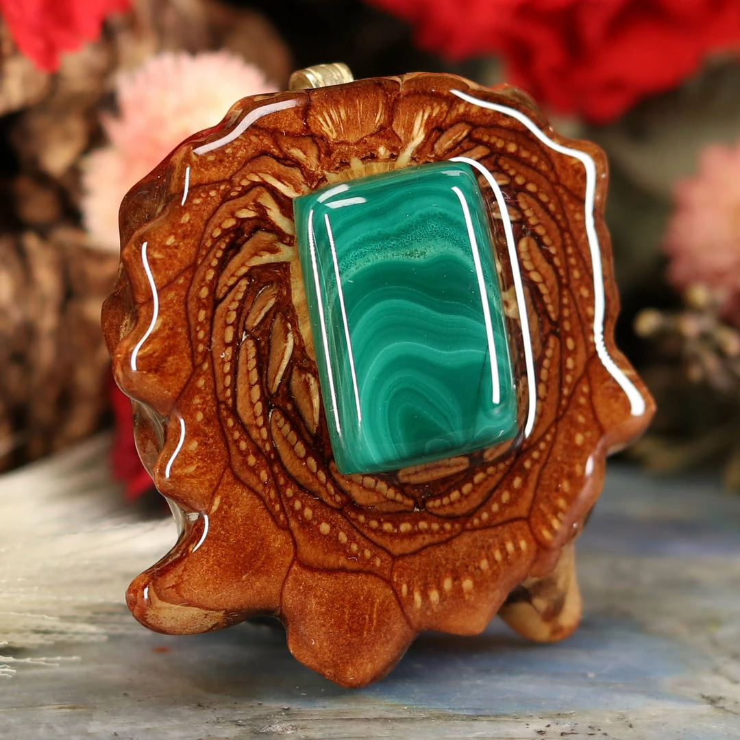 TEP Pendants Malachite 5 TEP Pendants Malachite