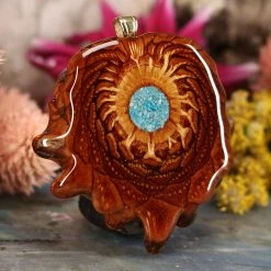 TEP Crushed Turquoise (Glows) Pendants