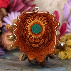 TEP Pendants Crushed Malachite (Glows)