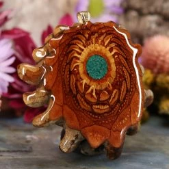 TEP Pendants Crushed Malachite (Glows)