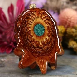 TEP Pendants Crushed Malachite (Glows)