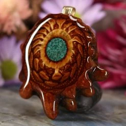 TEP Pendants Crushed Malachite (Glows)