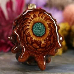 TEP Pendants Crushed Malachite (Glows)