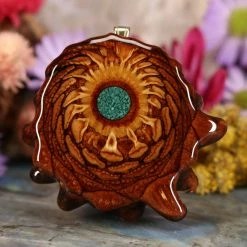 TEP Pendants Crushed Malachite (Glows)