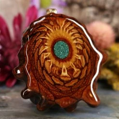 TEP Pendants Crushed Malachite (Glows)