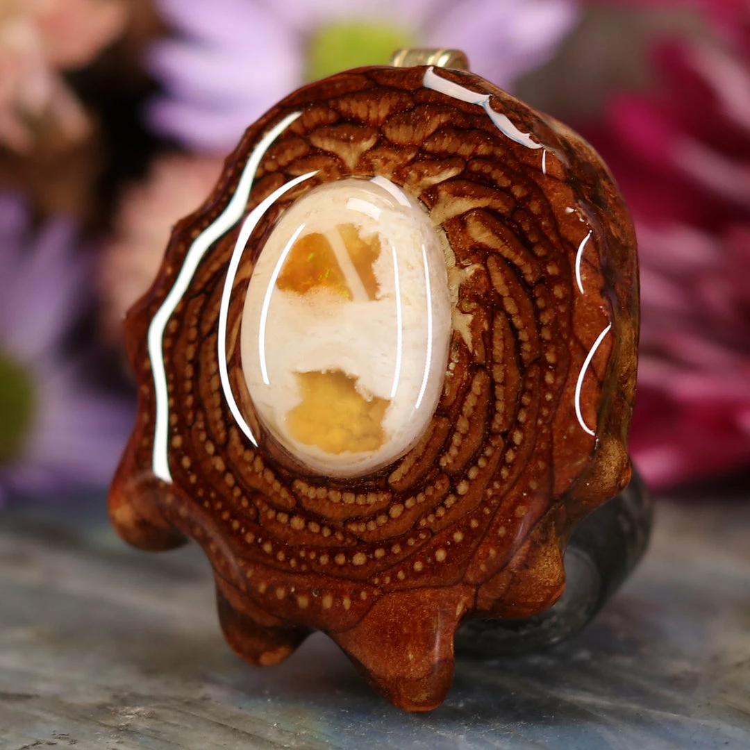 TEP Mexican Fire Opal Pendants 4 TEP Mexican Fire Opal Pendants