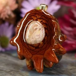 TEP Mexican Fire Opal Pendants