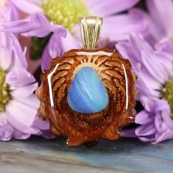 TEP Australian Blue Opal Pendants