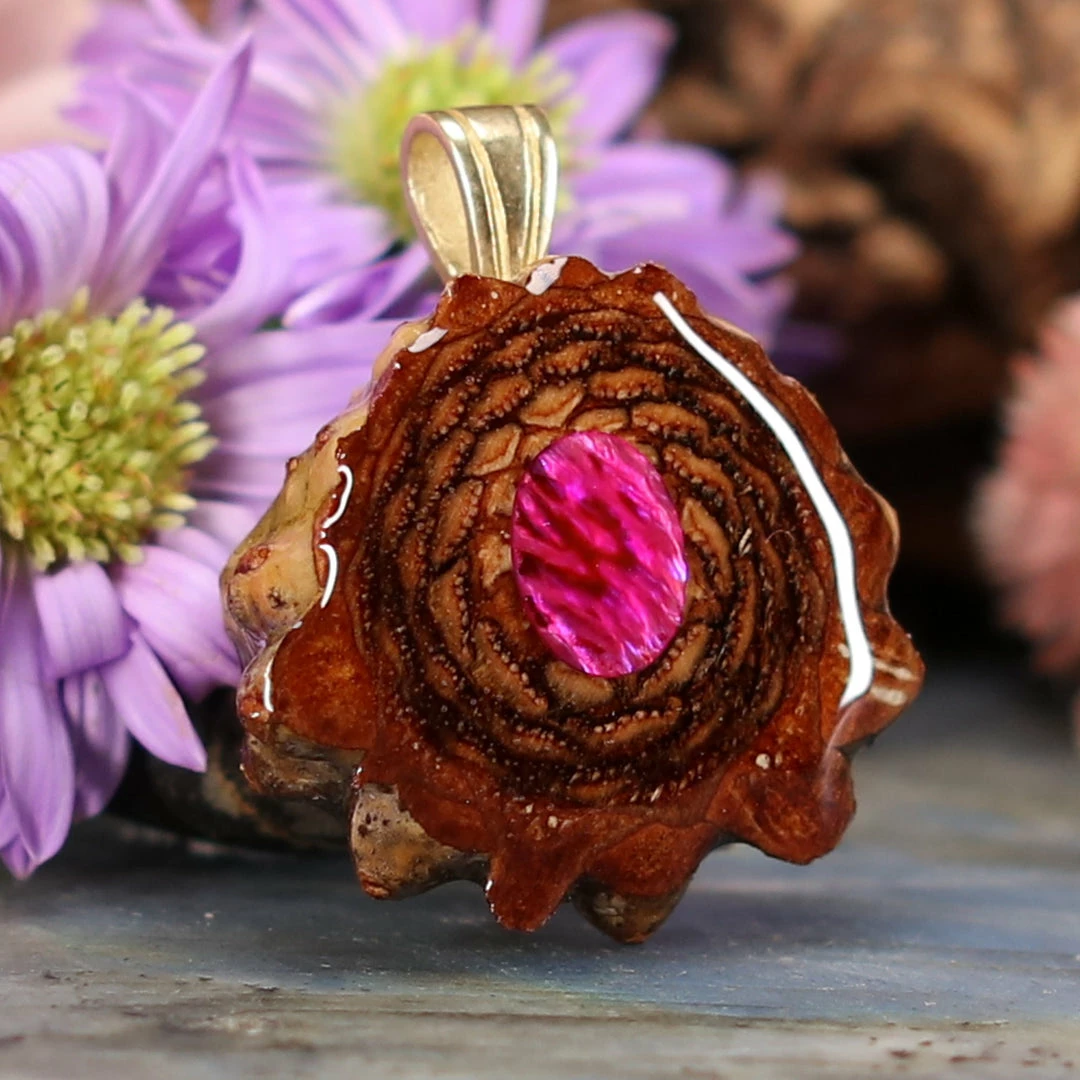 TEP Pink Paua Shell 5 TEP Pink Paua Shell