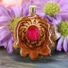 TEP Pink Paua Shell Pendants