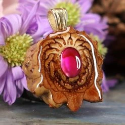 TEP Pink Paua Shell Pendants