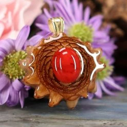 TEP Red Coral Pendants