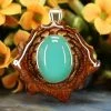 TEP Chrysoprase Pendants 2 TEP Chrysoprase Pendants
