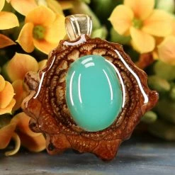 TEP Chrysoprase Pendants