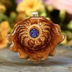 TEP Pendants Crushed Lapis (Glows)