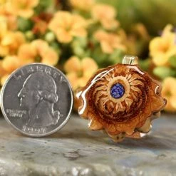 TEP Pendants Crushed Lapis (Glows)