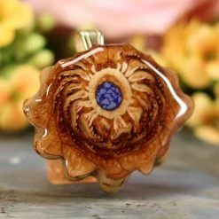 TEP Pendants Crushed Lapis (Glows)