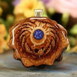 TEP Pendants Crushed Lapis (Glows)