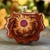 TEP Crushed Sugilite (Glows) Pendants
