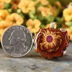 TEP Crushed Sugilite (Glows) Pendants