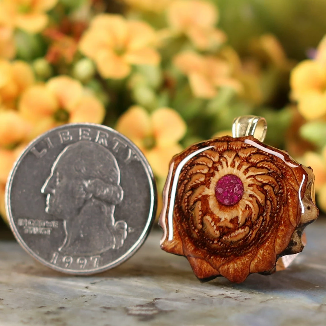 TEP Crushed Sugilite (Glows) Pendants 4 TEP Crushed Sugilite (Glows) Pendants