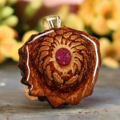 TEP Crushed Sugilite (Glows) Pendants 7 TEP Crushed Sugilite (Glows) Pendants