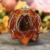 TEP Mexican Fire Agate With Silver Merkaba