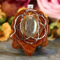 TEP Labradorite With Silver Seed Of Life