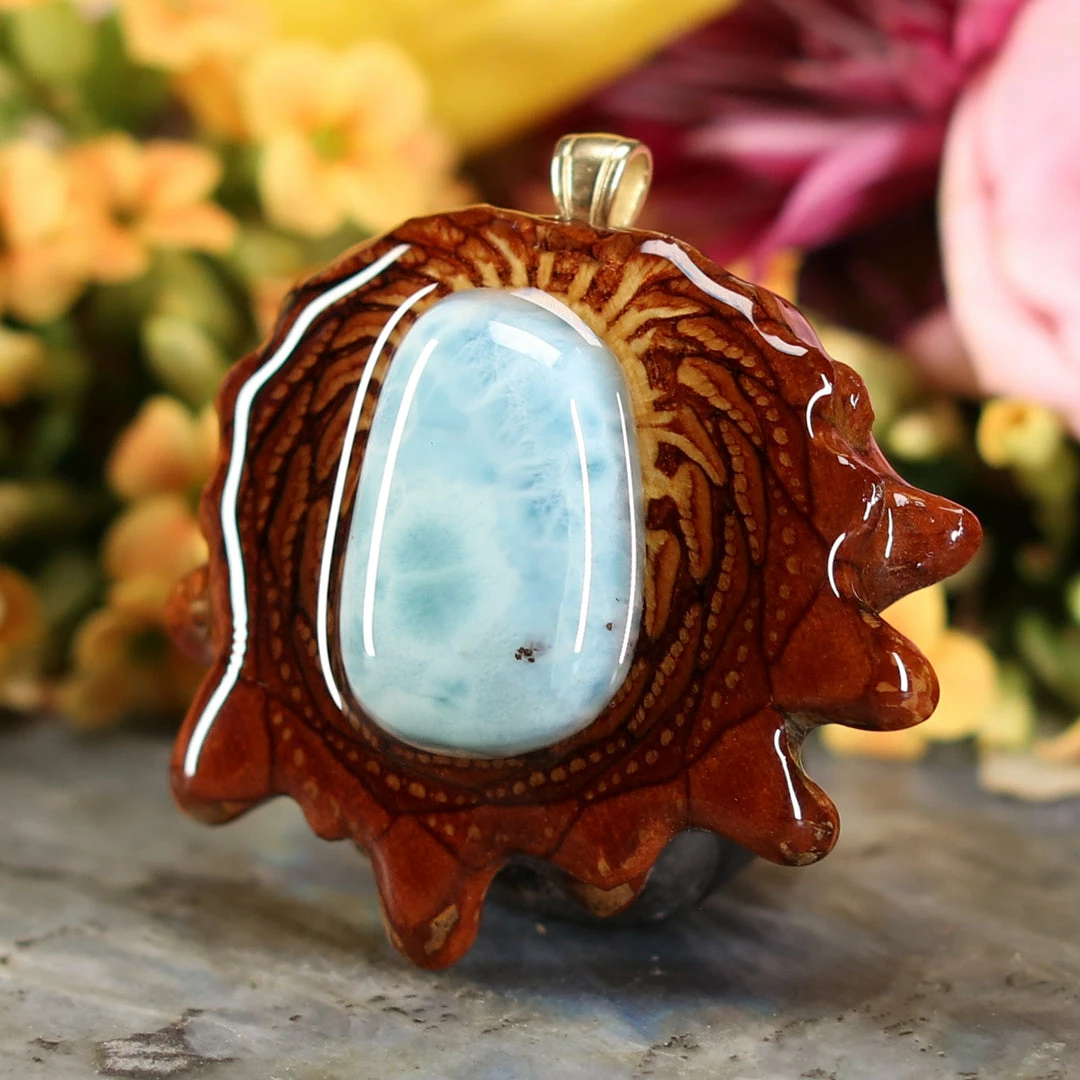 TEP Pendants Larimar 4 TEP Pendants Larimar