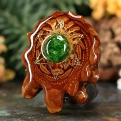 TEP Chrome Diopside With Gold Merkaba