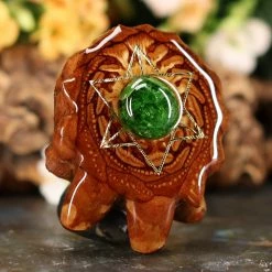 TEP Chrome Diopside With Gold Merkaba