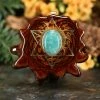 TEP Pendants Amazonite With Gold Merkaba