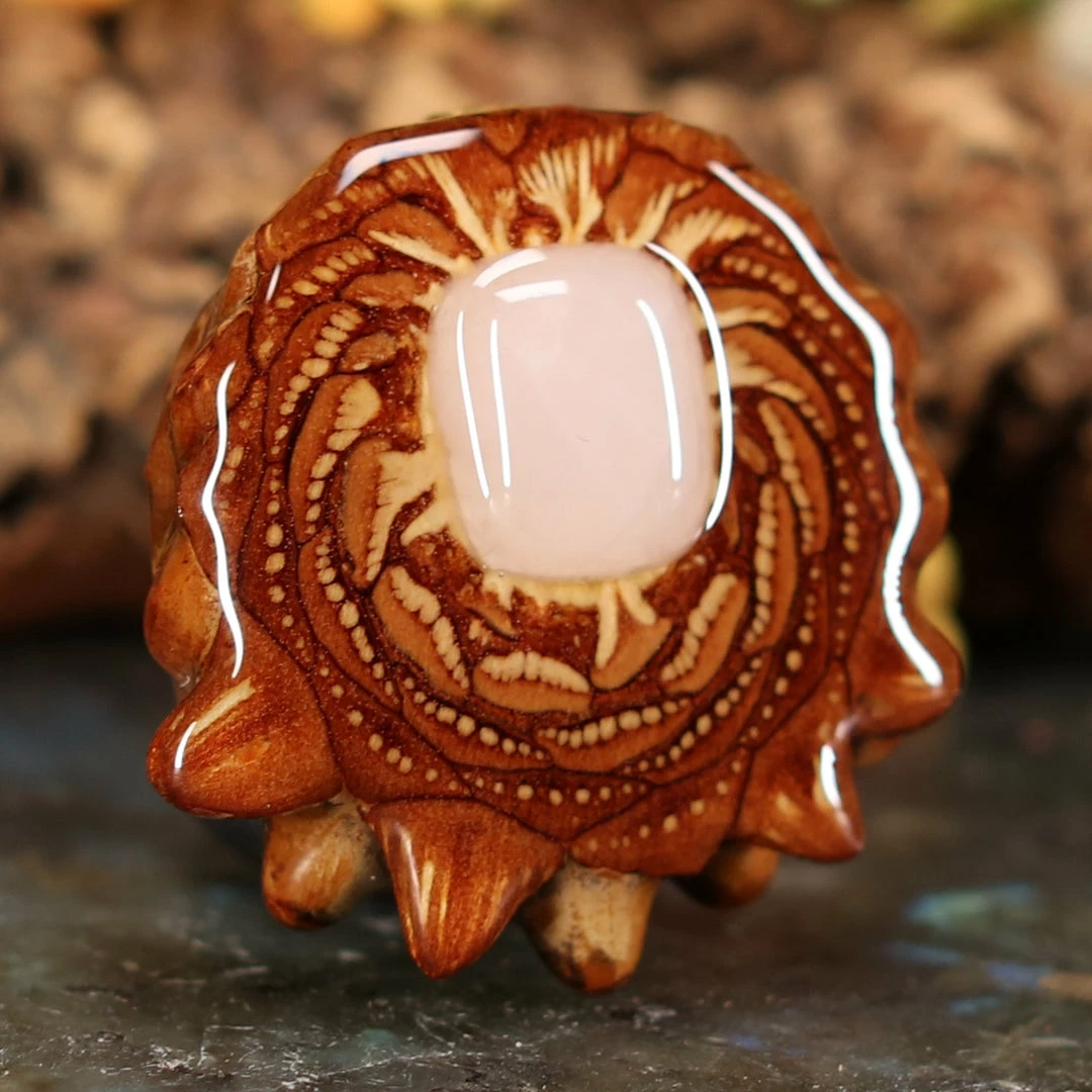 TEP Pendants Rose Quartz 5 TEP Pendants Rose Quartz