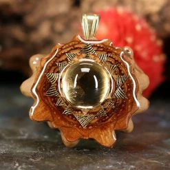 TEP Citrine With Gold Sri Yantra