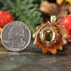 TEP Citrine With Gold Sri Yantra