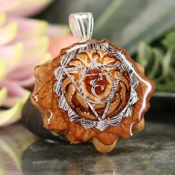 TEP Pendants Natural With Silver Throat (5th) Chakra 7 TEP Pendants Natural With Silver Throat (5th) Chakra