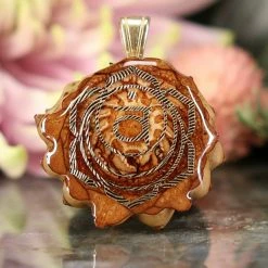 TEP Natural With Gold Sacral (2nd) Chakra Pendants