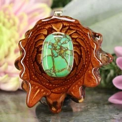 TEP Green Mohave Turquoise Pendants