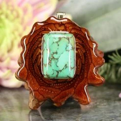 TEP Green Mohave Turquoise Pendants