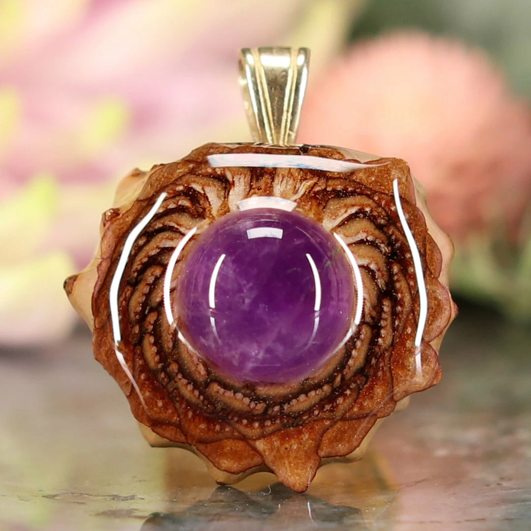 TEP Pendants Amethyst 3 TEP Pendants Amethyst