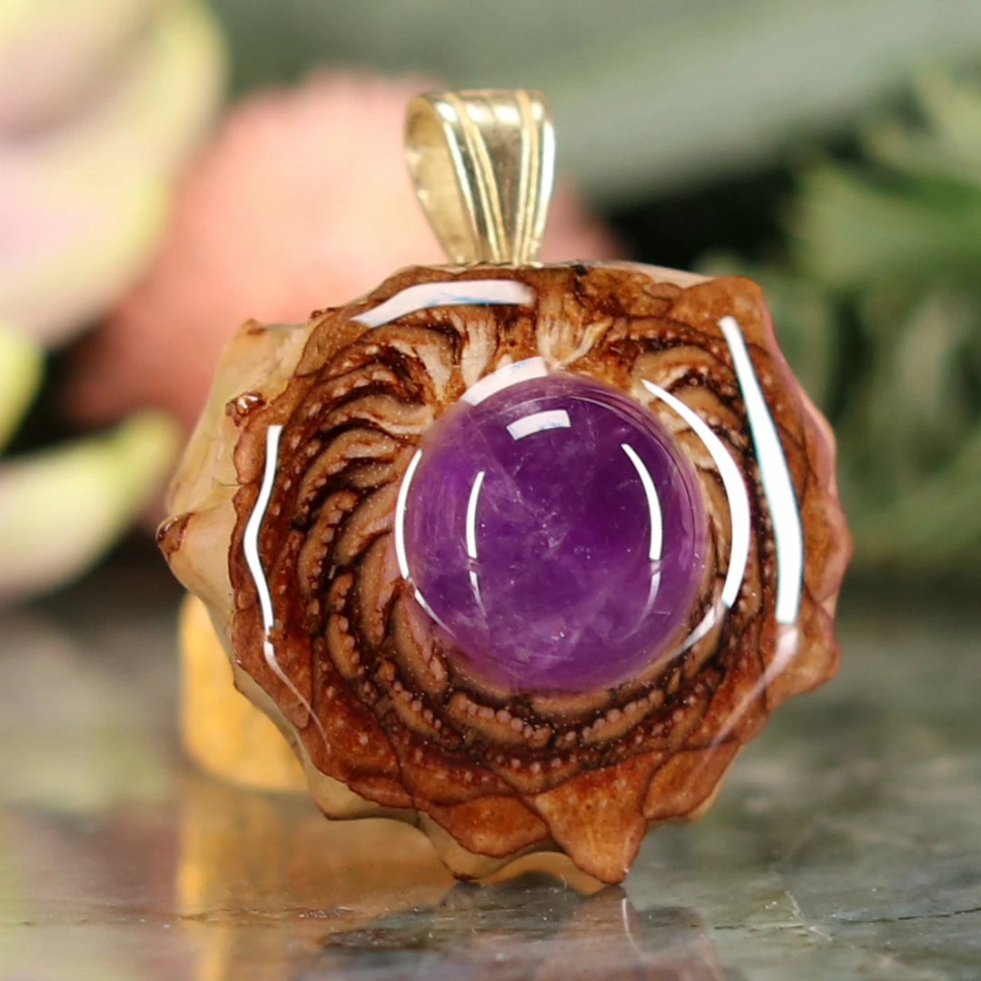 TEP Pendants Amethyst 5 TEP Pendants Amethyst