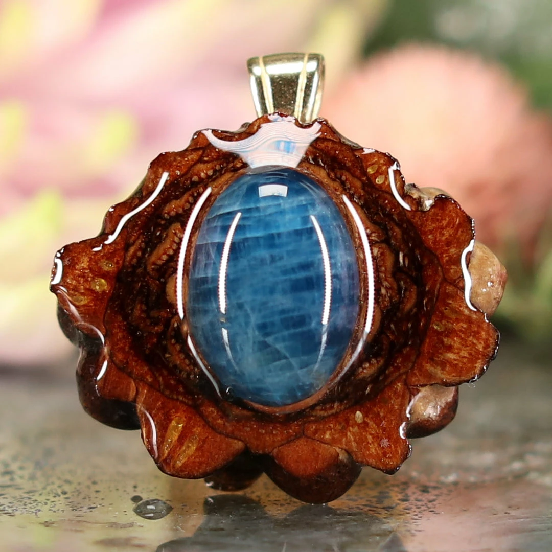 TEP Pendants Blue Apatite 3 TEP Pendants Blue Apatite